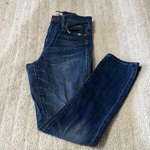Madewell Slim Boyfriend Dark Blue Jeans